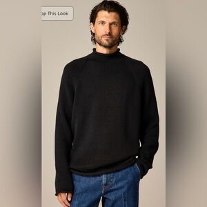J.Crew 1988 Rollneck™ sweater in cotton in black